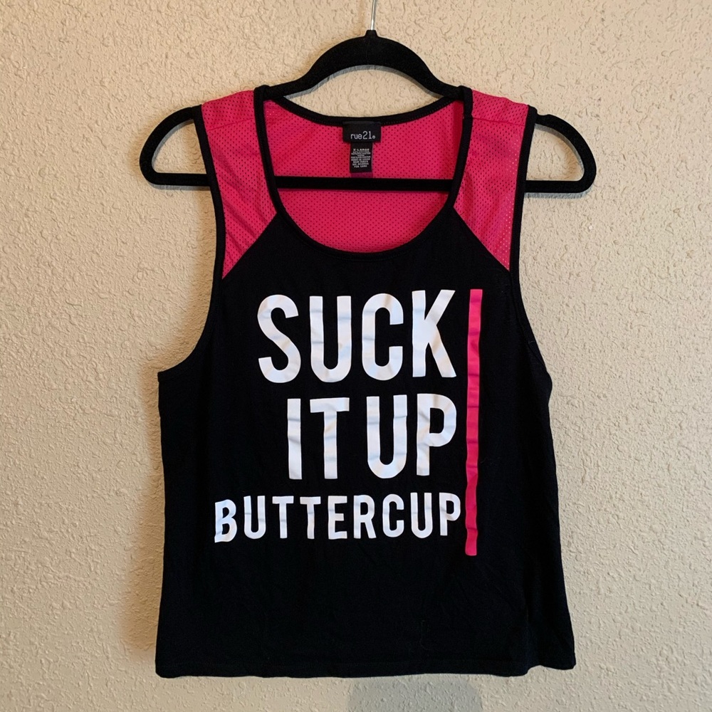 Suck It Up Buttercup Workout Tank